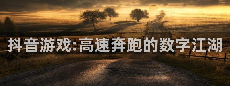 db电竞子文化是干嘛的：抖音游戏:高速奔跑的数字江湖